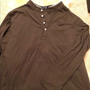 Hunter green casual long sleeve.